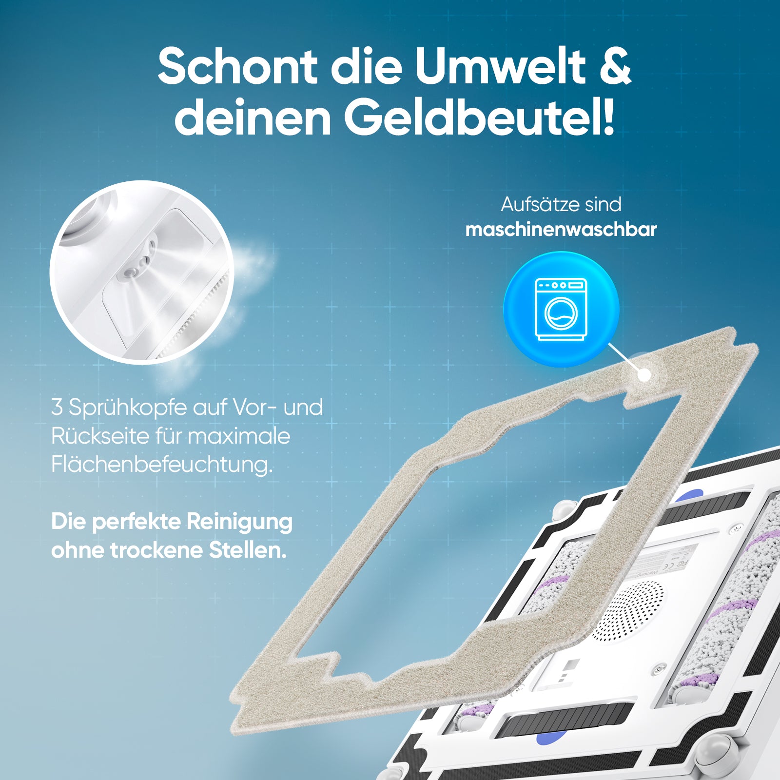 Elektrischer Fensterputzroboter mit App-Steuerung